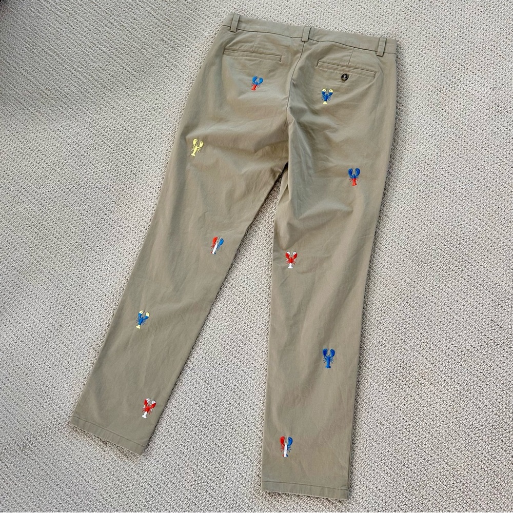 Men’s 32 Waist Vineyard Vines 32”L Tan Lobster Breaker Pants. NWT - Picture 4 of 6